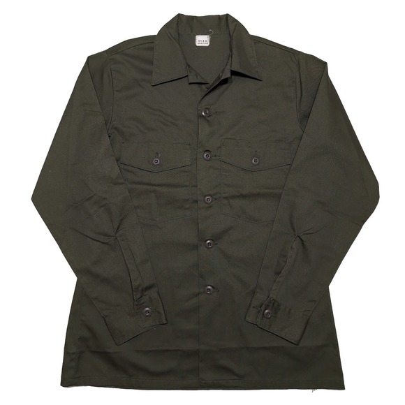 Other - Vintage 1970s US Military Long Sleeve Utility Shirt 8405-00-615-0026 15.5 x 33